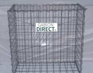 image produit Gabion 50 cm longueur x 20 cm hauteur x 50 cm profondeur